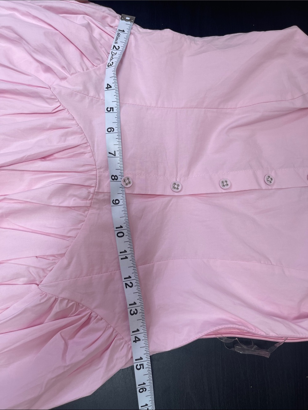 Peppermayo Genie Mini Dress Baby Pink 100% Cotton Fit & Flare Drop Waist Sz 6 - Picture 17 of 17